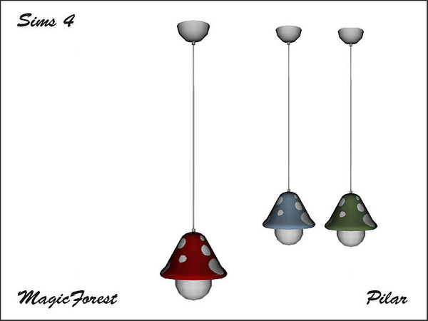 Sims 4 — Arcane illusions MagicForest  CeilingLightMedium by Pilar — MagicForest CeilingLightMedium