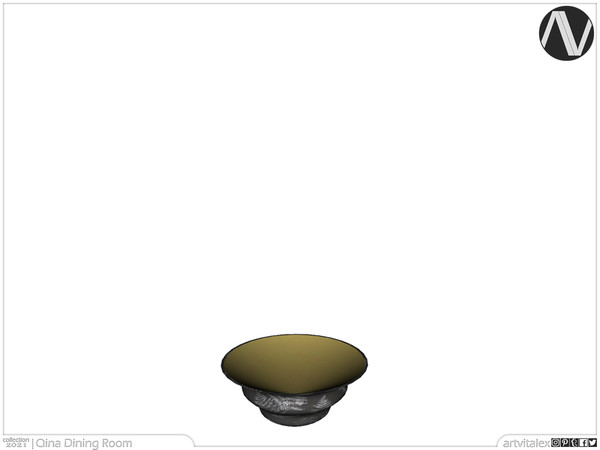 Sims 4 — Qina Bowl by ArtVitalex — Dining Room Collection | All rights reserved | Belong to 2021 ArtVitalex@TSR - Custom