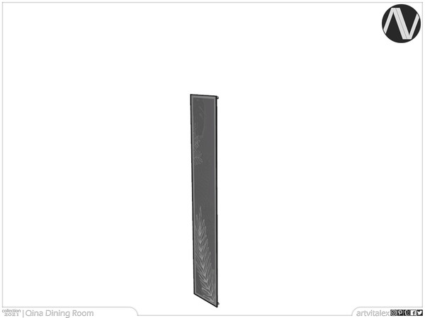 Sims 4 — Qina Painting Medium by ArtVitalex — Dining Room Collection | All rights reserved | Belong to 2021