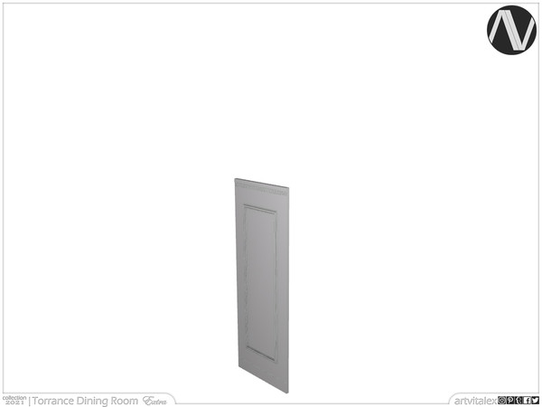 Sims 4 — Torrance Wall Panel Short by ArtVitalex — Dining Room Collection | All rights reserved | Belong to 2021