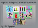 Sims 4 — big sized pop art  paint pack - makeup by Kah_Kah_pop_art — big sized pop art paint pack - makeup by