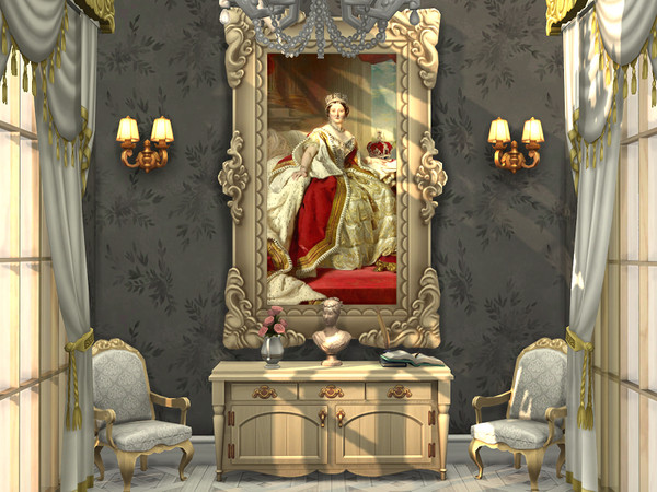 Sims 4 — Royal Portraits // Vampire Pack Recolors  by Flubs79 — here are 4 large royal portraits for the homes of your