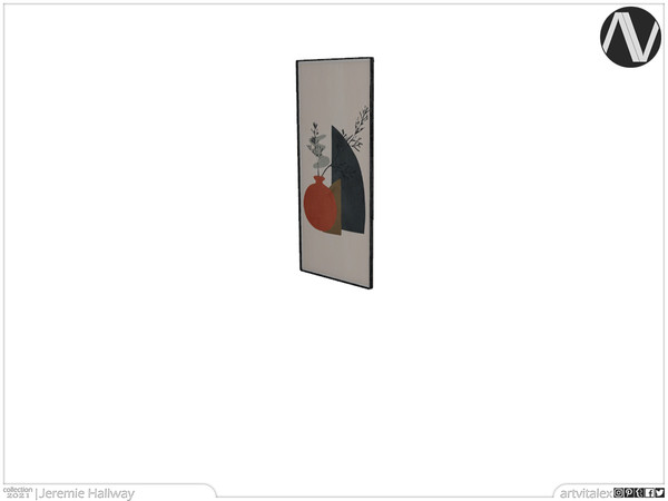 Sims 4 — Jeremie Painting Medium by ArtVitalex — Hallway Collection | All rights reserved | Belong to 2021 ArtVitalex@TSR