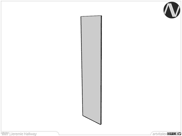Sims 4 — Jeremie Mirror Tall by ArtVitalex — Hallway Collection | All rights reserved | Belong to 2021 ArtVitalex@TSR -