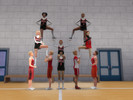 Sims 4 — Cheerleading pyramid v1 by IE_Sims — Cheerleading pyramid. How to place 10 sims on a lot - Invite your friends