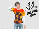 Sims 4 — Fire T-Shirt  by Domeek32 — Yoongi Fire T-Shirt 