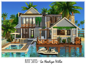Sims 4 — La Nadia Villa by Ray_Sims — This house fully furnished and decorated, without custom content. This house has 2