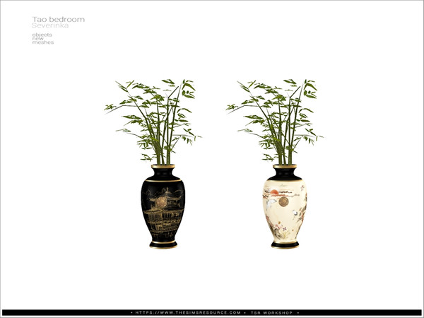 Sims 4 — Tao bedroom - bamboo by Severinka_ — Bamboo in vase From the set 'Tao bedroom' Build / Buy category: Decor /