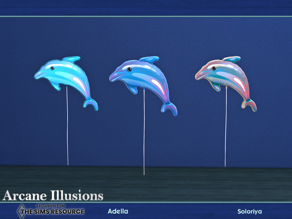 Sims 4 — Arcane Illusions - Adella. Dolphin by soloriya — Dolphin balloon. Part of Arcane Illusions Adella set. 3 color
