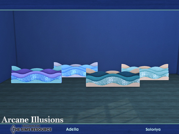 Sims 4 — Arcane Illusions - Adella. Waves by soloriya — Waves, floor sculpture. Part of Arcane Illusions Adella set. 4