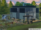Sims 4 — Hidden Barnhouse NoCC by Ramarika — Lighter, more environmentally friendly materials, modern minimalism and