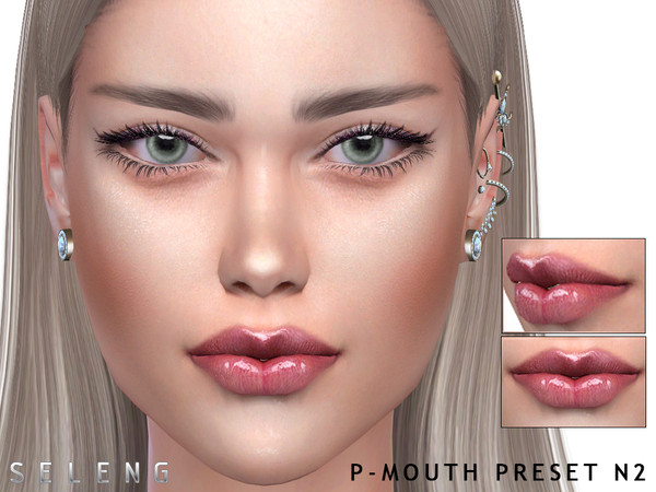 Sims 4 — P-Mouth Preset N2 [Patreon] by Seleng — -Cas lips preset- Female only Teen to Elder Custom Thumbnail It will