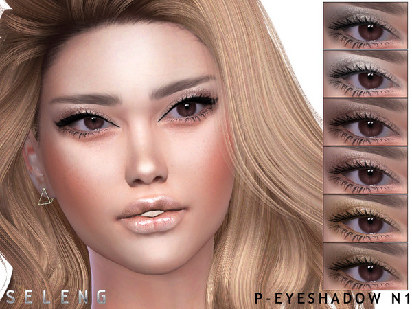 Sims 4 — P-Eyeshadow N1 [Patreon] by Seleng — The eyeshadow has 15 colours and HQ compatible. Allowed for teen, young