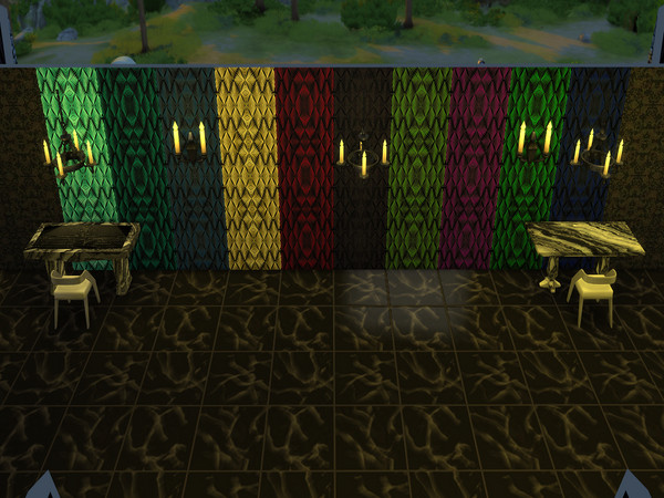 Sims 4 — Art Deco Set 2 by Decaysha — 10 Art deco seamless wallpapers by Decaysha.