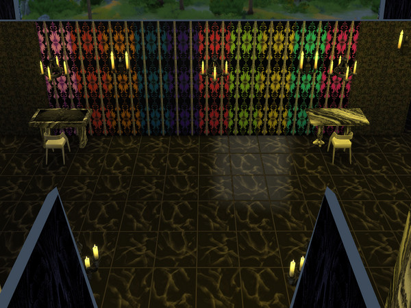 Sims 4 — Dark Abstract Set 1 by Decaysha — 10 abstract seamless wallpapers on a black background by Decaysha