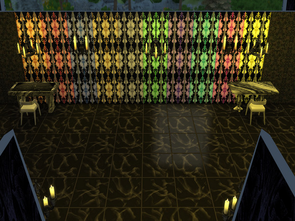 Sims 4 — Dark Abstract Set 2 by Decaysha — 10 Abstract seamless wallpapers with a black background by Decaysha. 