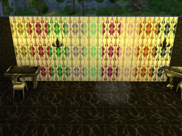 Sims 4 — Light Abstract Set 2 by Decaysha — 9 Abstract seamless wallpapers on a white background by Decaysha