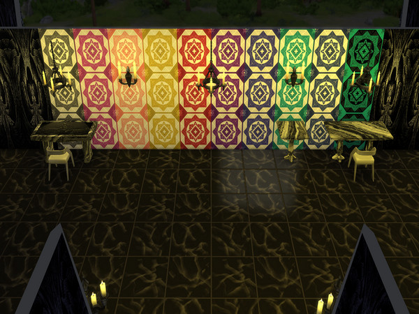 Sims 4 — Tile Style set 1 by Decaysha — 10 swatches of tile style seamless wallpaper by Decaysha.