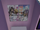 Sims 4 — Shoujo Anime Posters by terriann90 — Anime posters used: Hotarubi no Mori e, Maid-sama, Kamisama Kiss, The World