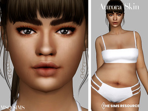Sims 4 — Aurora Skin by MSQSIMS — This Plus Size Skin is available in 10 Colors from light to dark. It is suitable for