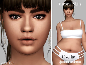 Sims 4 — Aurora Skin Overlay by MSQSIMS — This Plus Size Skin Overlay is available in 4 different strengths.Works with