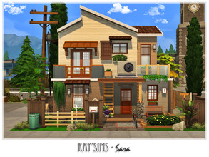 Sims 4 — Sara by Ray_Sims — This house fully furnished and decorated, without custom content. This house has 2 bedroom