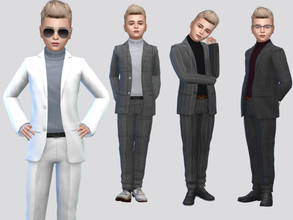 Sims 4 — Lestat Formal Suit Boys by McLayneSims — TSR EXCLUSIVE Standalone item 9 Swatches MESH by Me NO RECOLORING