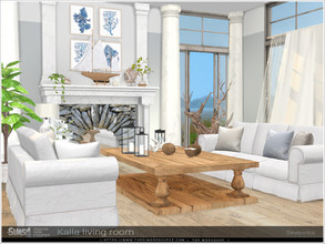 Sims 4 — Kalla living room by Severinka_ — A set of furniture and decor for a living room in the style of Coastal The set