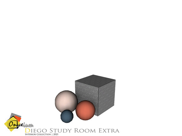 Sims 4 — Diego Geometric Decor by Onyxium — Onyxium@TSR Design Workshop Study Room Collection | Belong To The 2021 Year