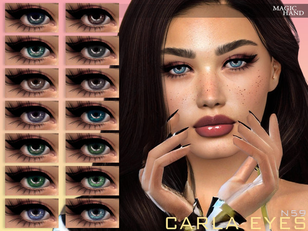 Sims 4 — Carla Eyes N59 by MagicHand — Dreamy eyes for males and females in 18 colors - HQ compatible. Preview - CAS