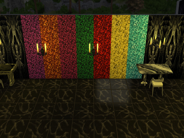 Sims 4 — Marble Madness 2 by Decaysha — 7 seamless marbled walls by Decaysha.