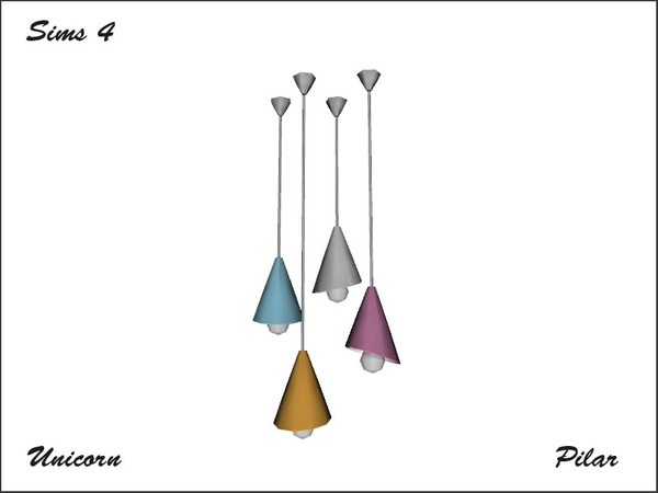 Sims 4 — Arcane Illusions Unicorn CeilingLamp by Pilar — Arcane Illusions Unicorn CeilingLamp