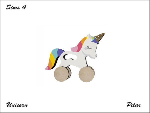 Sims 4 —  Arcade Illusions Unicorn Sculpture2 by Pilar —  Arcade Illusions Unicorn Sculpture2
