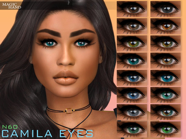 Sims 4 — Camila Eyes N60 by MagicHand — Realistic eyes for males and females in 16 colors - HQ compatible. Preview - CAS