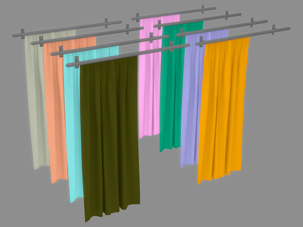 Sims 4 — [SJB] Agata set curtain left by Ylka by Ylka — The curtain of the first type is left, there is also a right one