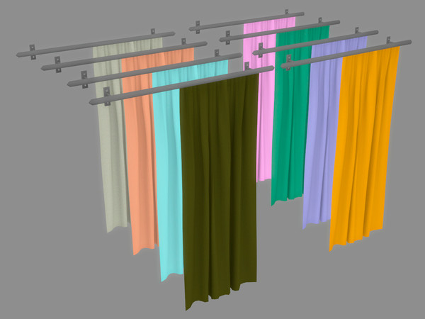 Sims 4 — [SJB] Agata set curtain right by Ylka by Ylka — The curtain of the first type is right, there is also a left one