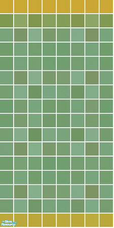 Sims 2 — Elysium Tile Set - Green Wall by s00z — 