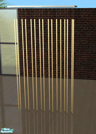 Sims 2 — My Man Bedroom  HangingScreenDivider by openhousejack — a hanging room divider