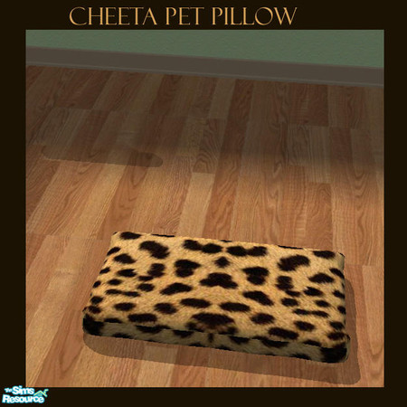 Sims 2 — Safari Pet Beds - Cheeta by jmm8220 — Here is the Cheeta Skin to go with the Set.