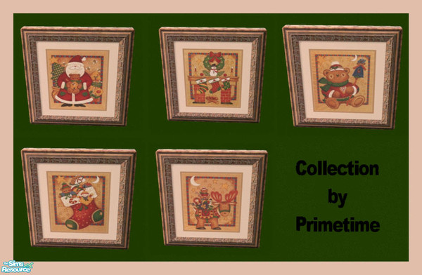 Sims 2 — PT Joyce Cleveland Christmas by Primetime024 — This collection features 5 beautiful prints for Christmas. They