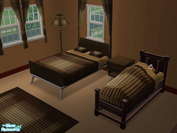 Sims 2 — Fabricated bedroom set - bedding by hatshepsut — Part of the fabricated bedroom set.