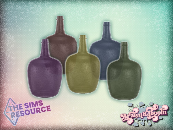 Sims 4 — Brymming - Glass Vase V1 by ArwenKaboom — Base game vase in 5 recolors. You can find all items by searching