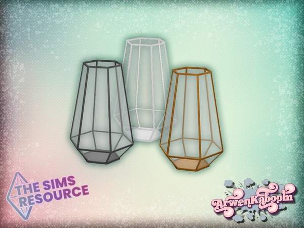 Sims 4 — Brymming - Glass Vase V5 by ArwenKaboom — Base game glass vase in 3 recolors. You can find all items by