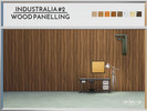 Sims 4 — Industralia #2 Wooden Panelling by juicyc — I edited a base game wood panelling, which has only one 'ugly'