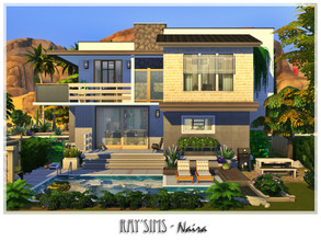 Sims 4 — Naira by Ray_Sims — This house fully furnished and decorated, without custom content. This house has 2 bedroom