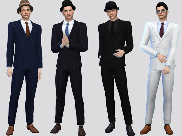 Sims 4 — Noir Formal Suit by McLayneSims — TSR EXCLUSIVE Standalone item 12 Swatches MESH by Me NO RECOLORING Please