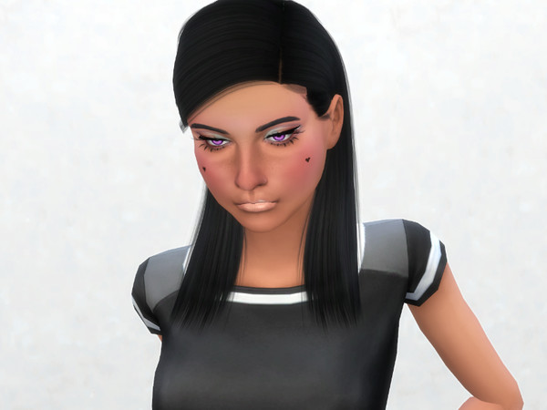 Sims 4 — Makeup Set CC by Deku_Mariposa09 — This makeup set includes blush, eyeshadow, eyeliner, and lipstick.