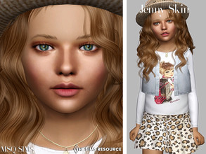 Sims 4 — Jenny Skin Children by MSQSIMS — This Skin is available in 9 Colors from light to dark. It is suitable for