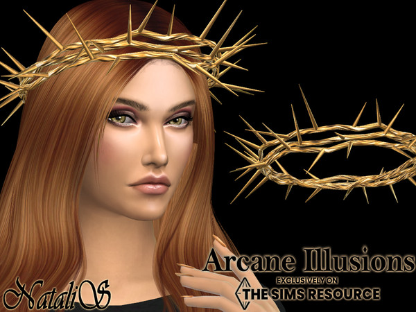 Sims 4 — Arcane Illusions Crown of thorns - metallic by Natalis — Arcane Illusions Crown of thorns. 4 metallic color