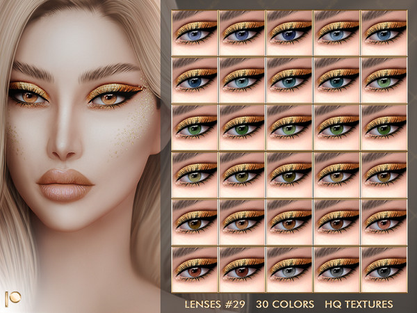 Sims 4 — [PATREON] LENSES #29 by Jul_Haos — - CATEGORY: CUSTOM MAKEUP - COLORS: 30 - HQ TEXTURES - CUSTOM THUMBNAILS